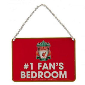 Liverpool FC 1 Fans Bedroom Door Sign Red/White (One Size)
