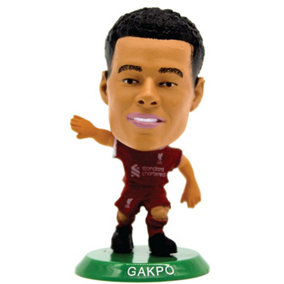 Liverpool FC 2024 Cody Gakpo SoccerStarz Football Figurine Red/Green/Gold (One Size)