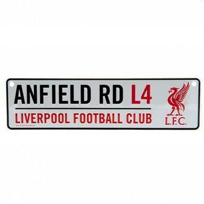 Liverpool FC Anfield Window Sign Silver/Red/Black (One Size)