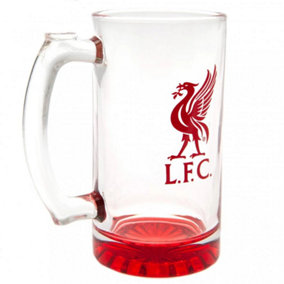 Liverpool FC Crest Stein Clear/Red (One Size)