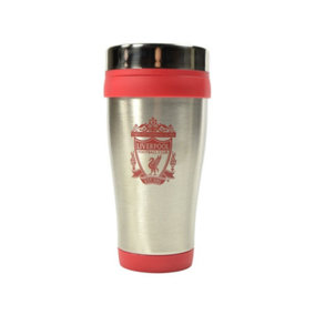 Liverpool FC Executive Metallic Travel Mug Silver/Red (One Size)