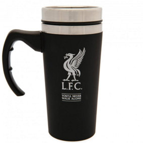Liverpool FC Executive Travel Mug Black/Silver (One Size)