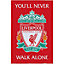 Liverpool FC Fleece YNWA Blanket Red/White/Green (110cm x 150cm)