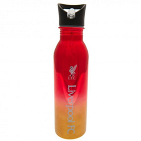Liverpool FC Metallic Sports Bottle Red/Mustard Yellow/Black (One Size)