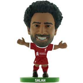 Liverpool FC Mohamed Salah 2024 SoccerStarz Football Figurine Maroon/White/Green (One Size)