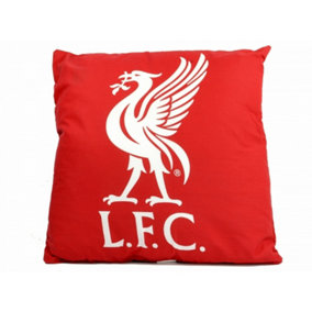 Liverpool FC Official Football Crest Cushion Red/White (One Size)