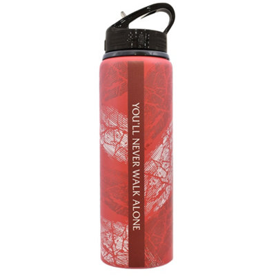 Liverpool FC Printed Aluminium Water Bottle Red/Black/White (One Size)