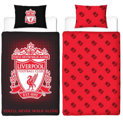 Liverpool FC Reversible Duvet Set Red (Single)