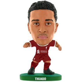 Liverpool FC Thiago Alcantara 2024 SoccerStarz Football Figurine Maroon/White/Green (One Size)