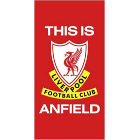 Liverpool FC This Is Anfield Beach Towel Red/White (One Size)