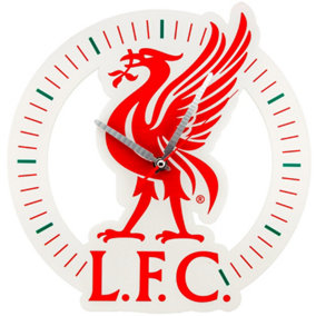 Liverpool FC Wall Clock Red/White (One Size)
