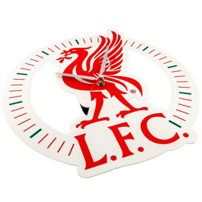 Liverpool FC Wall Clock Red/White (One Size)
