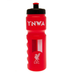 Liverpool FC YNWA Crest Plastic Water Bottle Red/White/Black (One Size)