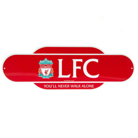Liverpool FC Youll Never Walk Alone Retro Plaque Red/White (One Size)