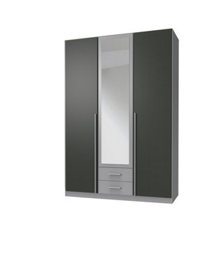 LIVERPOOL Grey 3 Door 2 Drawer Wardrobe | DIY at B&Q