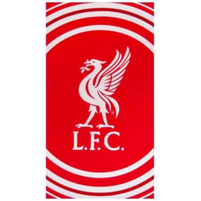 Liverpool Pulse Beach Towel Red/White (One Size)