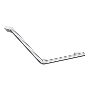 LIVING - Grab Bar V-shape, Left. Chromed stainless steel, 400 x 400 mm