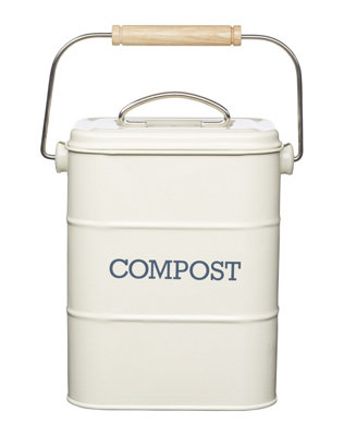 Living Nostalgia Antique Cream Compost Bin