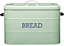 Living Nostalgia Large Metal Bread Bin - English Sage Green