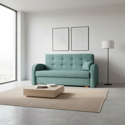 Living Room Sofa Bed VIVA GOLD III with Storage Container Wooden frame ...