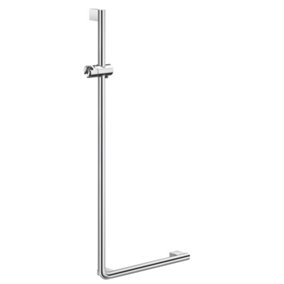 LIVING - Shower Bar, L-shaped, Left, Chromed stainless steel,
