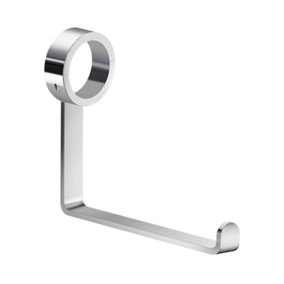 LIVING - Toilet Roll Holder for Grab Bar. Polished Chrome. Length 125 mm.