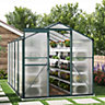 Livingandhome 10 x 6 ft Aluminium Hobby Greenhouse with Window Opening