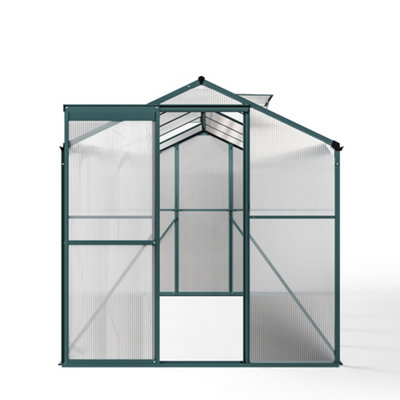 Livingandhome 10 x 6 ft Aluminium Hobby Greenhouse with Window Opening