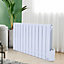Livingandhome 12 Fins 2000W Freestanding or Wall Mount Electric Oil Filled Radiator Space Panel Heater with LED Screen