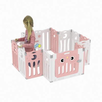 Pink baby hot sale play yard