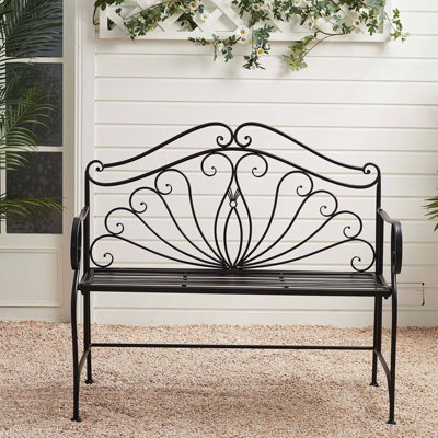 Black 2025 butterfly bench