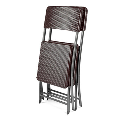 Brown folding outlet patio chairs