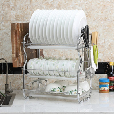Kitchen Dish Storage Rack With Homemade Drawer Type Pull-out Basket For  Cabinet, Kitchen Organizer For Bowl & Plate Draining
