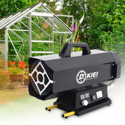Livingandhome 30KW Black Square Industrial Metal Propane Greenhouse Gas