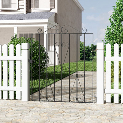 Black shop outdoor gate