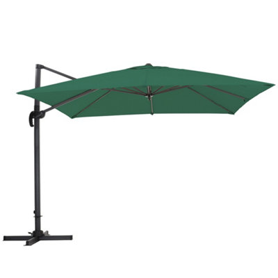 Livingandhome 3M Large Garden Roma Tilting Aluminium Cantilever Parasol ...