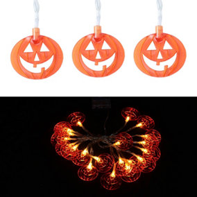 Livingandhome 3m Smiley Pumpkin Halloween LED String Lights
