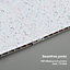 Livingandhome 5 Pcs White PVC Shower Wall Panels Sparkle Effect Bathroom 260 x 25cm