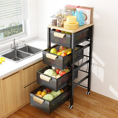 Livingandhome 4 Tier Over the Door Adjustable Shower Caddy Shelf Kitchen Pantry  Organizer