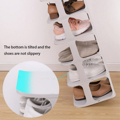 Diy plastic store shoe rack