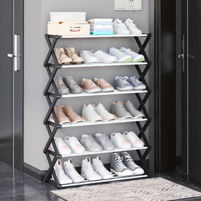 6 Tier Folding Shoe Display Rack