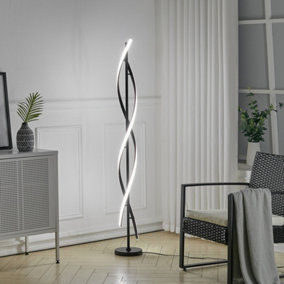 Livingandhome 60W Modern Foot Switch LED Living Room Floor Lamp White Light 150 cm
