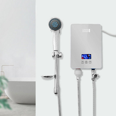 Livingandhome 6kW Tankless Electric Water Heater with Shower Head ...