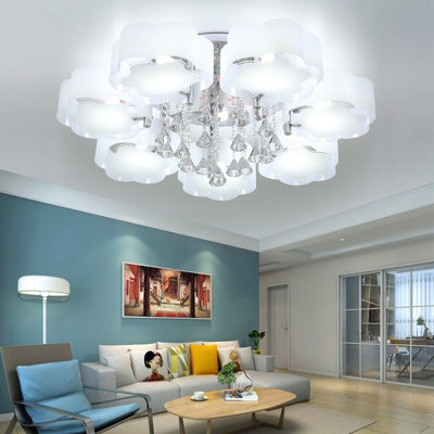 The Range - This LED Floral Ceiling Fitting really stands out! 😍 Boasting  a beautiful clear crystal effect & bright white LEDs! Shop yours for £59.99  🔎252796