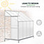 Livingandhome 8 x 4 ft Aluminum Greenhouse with Window Opening and Base