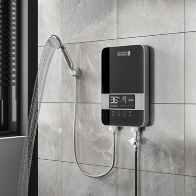 Livingandhome 8kW Electric Instant Hot Water Heater Tankless with Shower  Kit | DIY at Bu0026Q