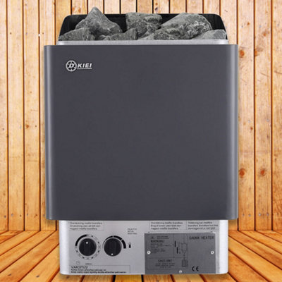 Livingandhome 9KW Electric Sauna Heater Stove Dry Steam for Spa Sauna Room  with Stones | DIY at B&Q