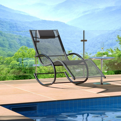 Rocking discount lounger outdoor