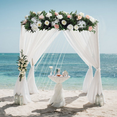 Livingandhome Artificial Flower Fake Rose Bouquet for Home Wedding