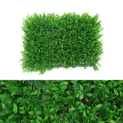 Livingandhome Artificial Simulated Greeny Grass Plastic Plant Wall